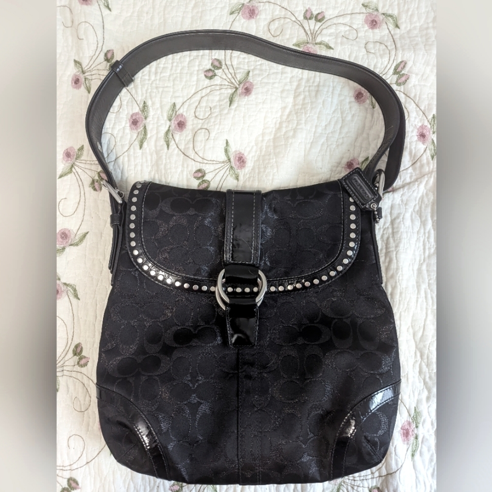 Like new vintage monogram coach purse